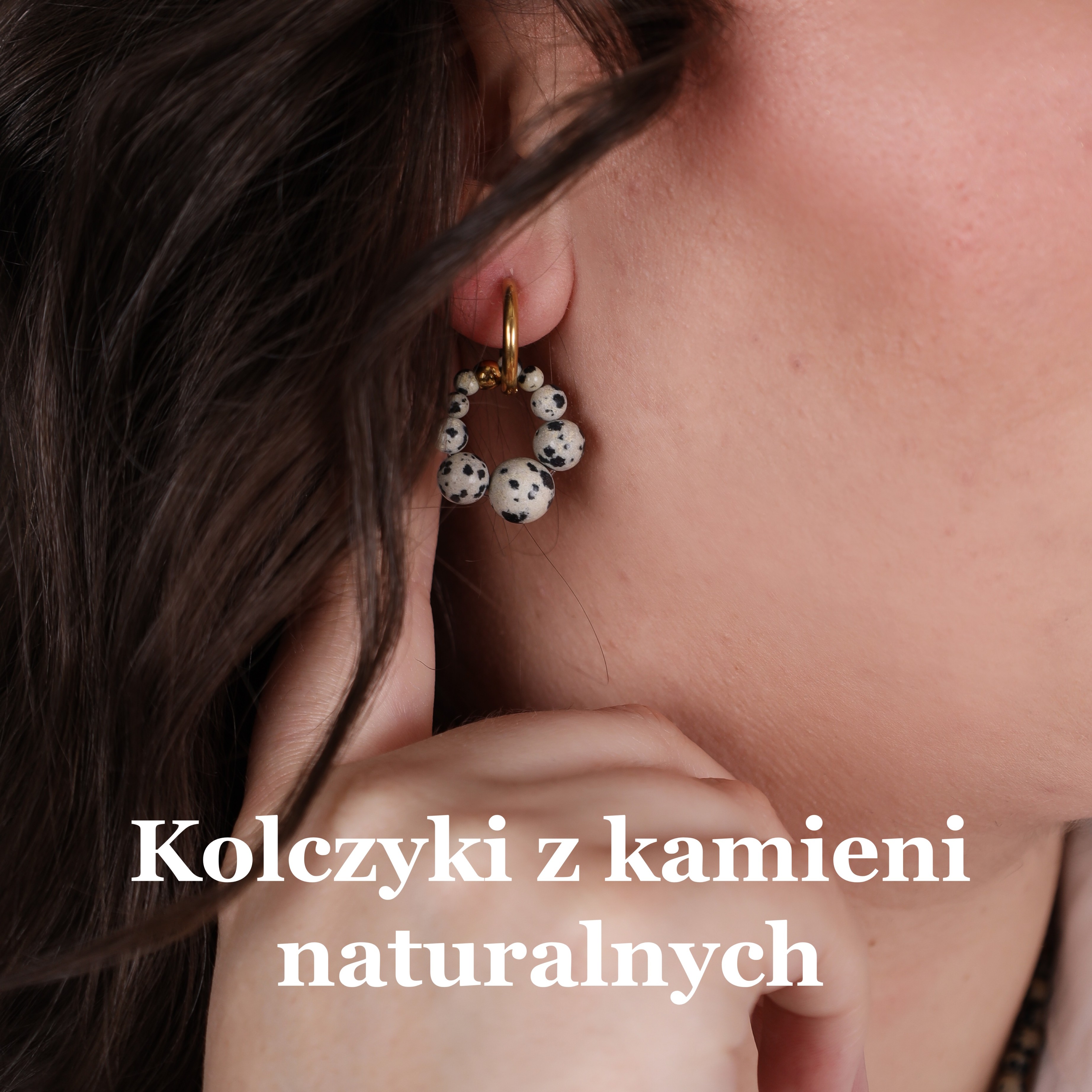 Kolczyki z kamieni naturalnych
